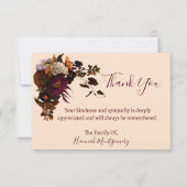 Carte de remerciements de sympathie (Devant)