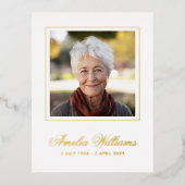 carte de remerciements de sympathie à la frontière (Recto)