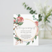 CARTE DE REMERCIEMENTS de sympathie BUDGET. Feuill (Debout devant)