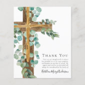 Carte de remerciements de sympathie croisée Eucaly (Devant)