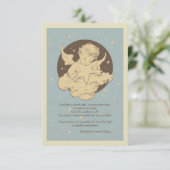 Carte de remerciements de sympathie d'ange (Debout devant)