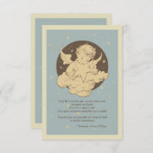 Carte de remerciements de sympathie d'ange (Devant / Derrière)