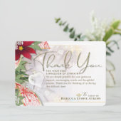 Carte de remerciements de sympathie de coeur de va (Debout devant)