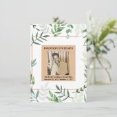 Carte de remerciements de sympathie de l'aquarelle (Debout devant)