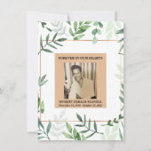 Carte de remerciements de sympathie de l'aquarelle (Devant)