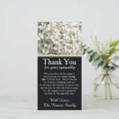 Carte de remerciements de sympathie de perte (Debout devant)