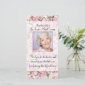 Carte de remerciements de sympathie de photo de (Debout devant)