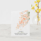 Carte de remerciements de sympathie des fleurs de  (Fleur jaune)