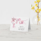 Carte de remerciements de sympathie des fleurs de (Fleur jaune)