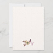 Carte de remerciements de sympathie d'expression (Dos)