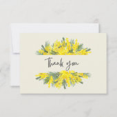 Carte de remerciements de sympathie du cadre flora (Devant)