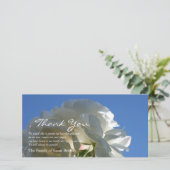 Carte de remerciements de sympathie du ciel bleu 3 (Debout devant)