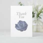 Carte de remerciements de Sympathie du Rose bleu v (Debout devant)