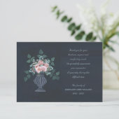 Carte de remerciements de sympathie florale (Debout devant)