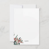 Carte de remerciements de sympathie florale (Dos)