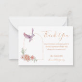 Carte de remerciements de sympathie florale d'oise (Devant)