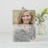 Carte de remerciements de Sympathie personnalisée (Debout devant)