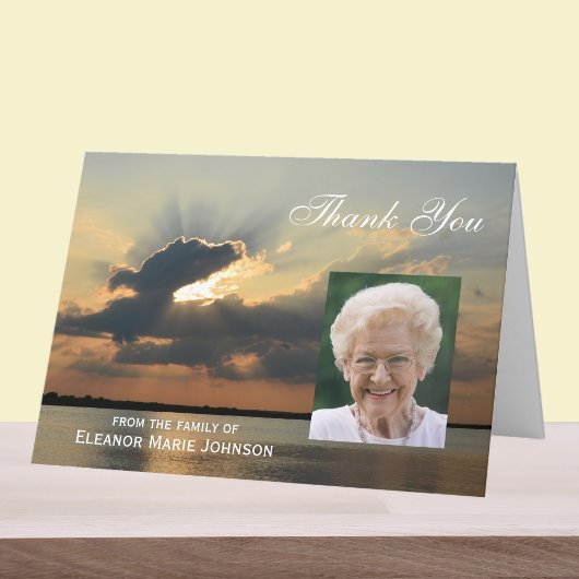 Carte de remerciements de sympathie personnalisée 