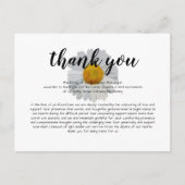 Carte de Remerciements de Sympathie pour Funéraill (Devant)