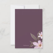 Carte de remerciements de sympathie pour les orchi (Dos)