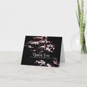 Carte de remerciements de sympathie violette de l'