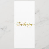 Carte de remerciements de table, Carte de réglage (Dos)