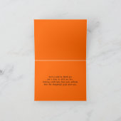 Carte de remerciements de tableau de bord de typog (Intérieur)