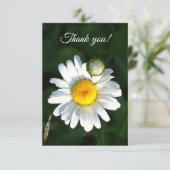 Carte de remerciements de texte de la taille blanc (Debout devant)