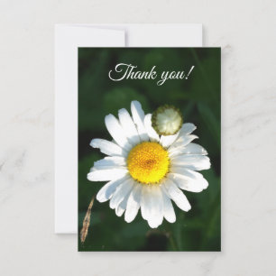 Carte de remerciements de texte de la taille blanc