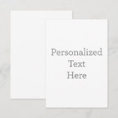 Carte de remerciements simple 8,9 cm x 12,7 cm (Devant / Derrière)