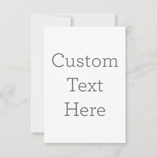 Carte de remerciements simple 8,9 cm x 12,7 cm (Devant)