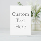 Carte de remerciements simple 8,9 cm x 12,7 cm (Debout devant)