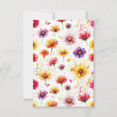 Carte de remerciements de thème Livre et Anneau (Dos)