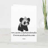 Carte de remerciements de tigre de Kawaii (Dos)