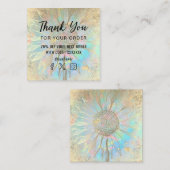 carte de remerciements de tournesol (Devant / Derrière)