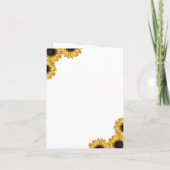 Carte de remerciements de tournesols rustique Maso (Dos)