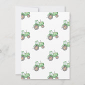 Carte de remerciements de tracteur | Merci tracteu (Dos)