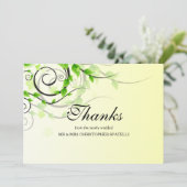 Carte de remerciements de treille (Debout devant)