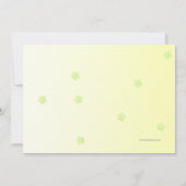 Carte de remerciements de treille (Dos)