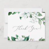 Carte de remerciements de verdure boisée (Devant)