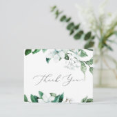 Carte de remerciements de verdure boisée (Debout devant)