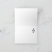 Carte de remerciements de violon d'or vide à l'int (Intérieur)