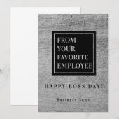 Carte De Remerciements De votre employé préféré Funny (Devant / Derrière)