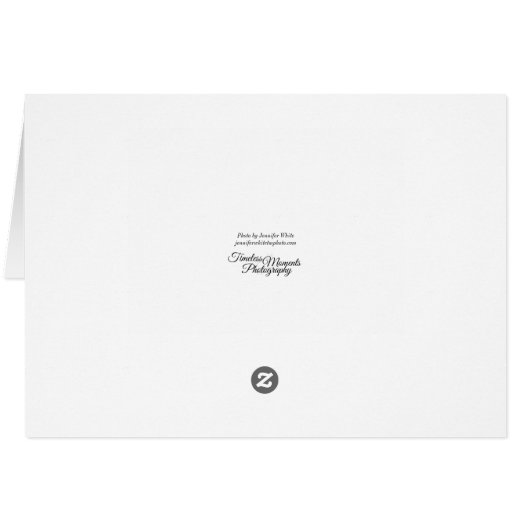 Carte de remerciements de vue de la forêt national (Dos Horizontal)