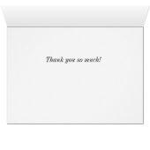 Carte de remerciements de vue de la forêt national (Intérieur Horizontal (Bas))