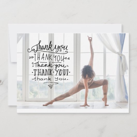 Carte de remerciements de yoga (Devant)