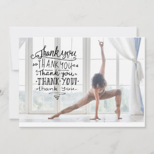 Carte de remerciements de yoga