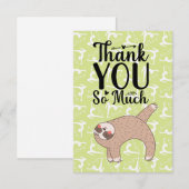 Carte de remerciements de yoga pour les amateurs d (Devant / Derrière)