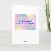 Carte De Remerciements Dear Birth Mother, Thank you poem card (Dos)