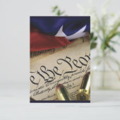 Carte De Remerciements Déclaration d'indépendance (Debout devant)